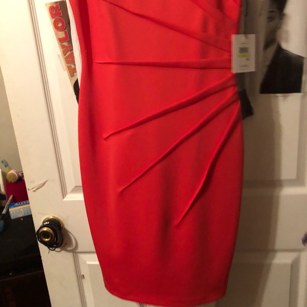 Coral Calvin Klein Dress